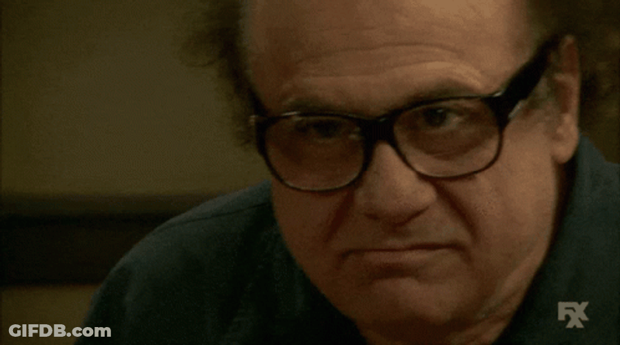 Danny Devito Piercing Look GIF