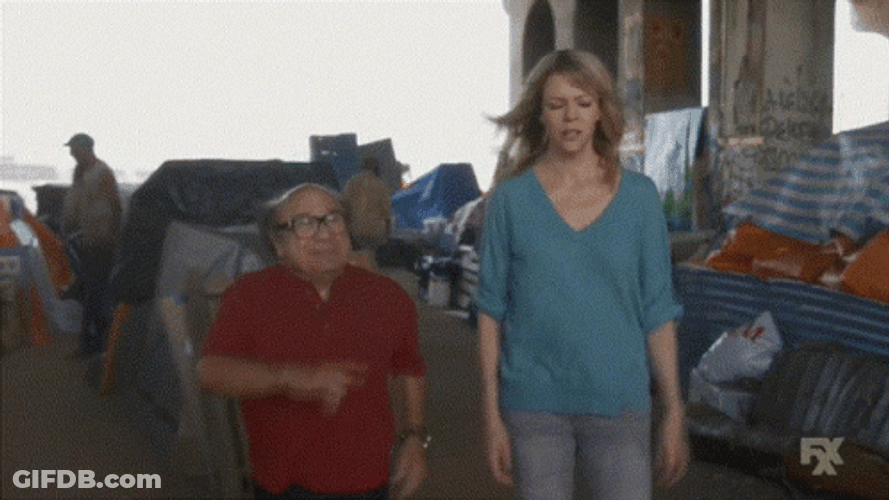 Danny Devito Strolling Then Dancing GIF