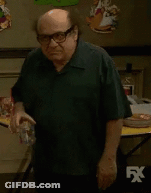 Danny Devito Timid Dance GIF