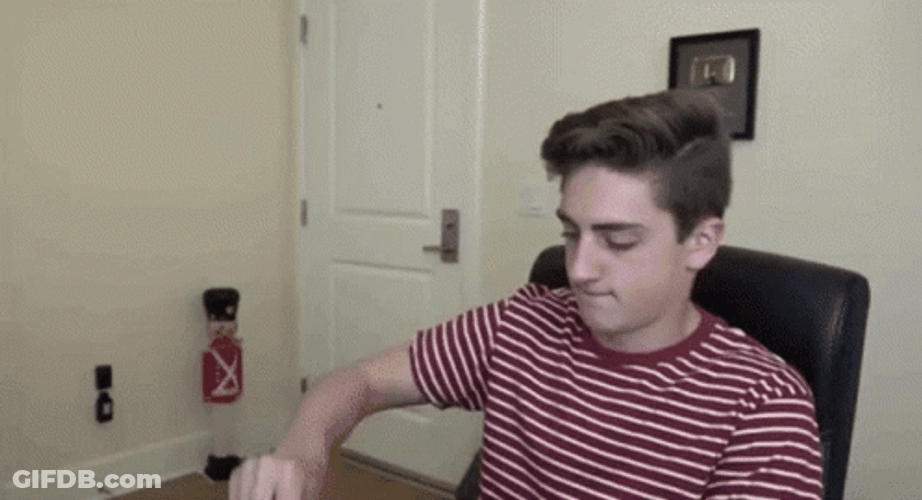 Danny Gonzales Trying On Tinfoil Hat GIF