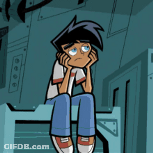 Danny Phantom Alone And Feeling Sad GIF