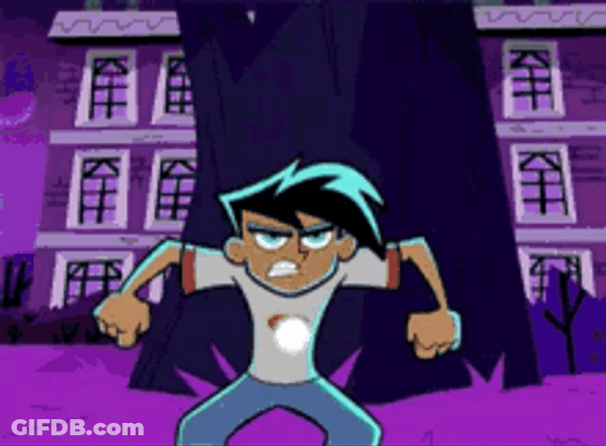 Danny Phantom Ghost Transformation Animation GIF