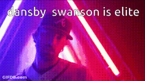 Dansby Swanson Is Elite Is Written Above A Man In A Baseball Cap GIF