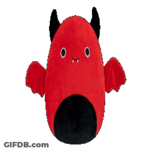 Dante Devil Squishmallow Floating GIF
