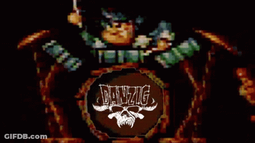 Danzig Logo With Skull GIF