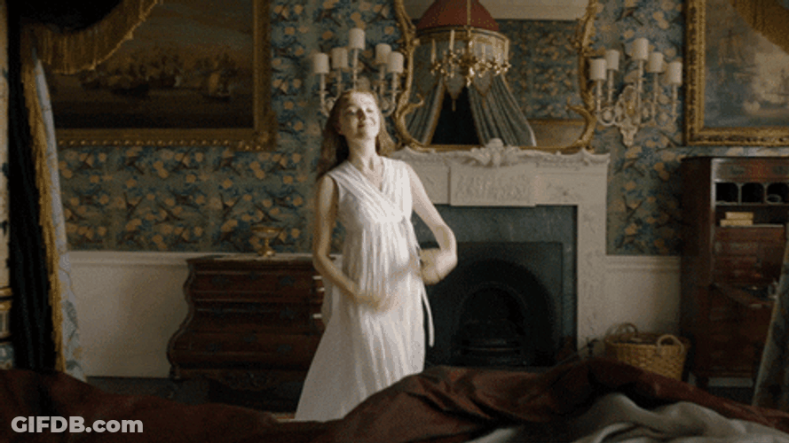 Daphne Bridgerton Curtsey Bowing Down GIF
