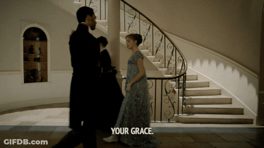 Daphne Bridgerton Greets Simon Basset Coldly GIF