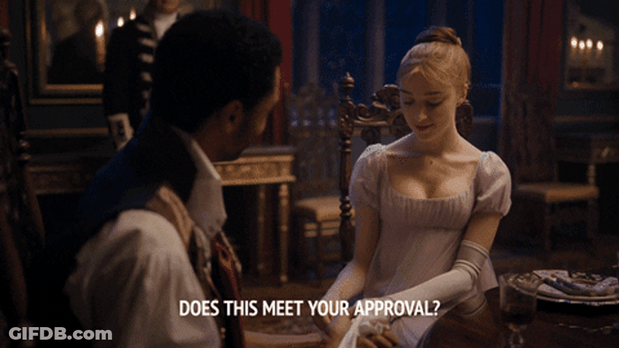 Daphne Bridgerton Taking Off Gloves GIF