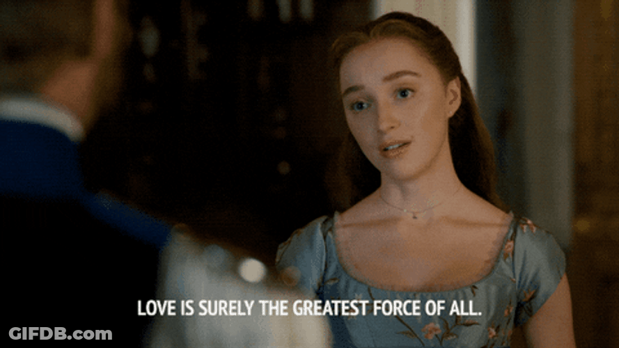 Daphne Bridgerton Talks Love Passionately GIF