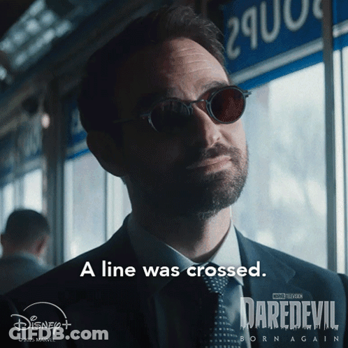 Daredevil Poster Man Wearing Sunglasses GIF