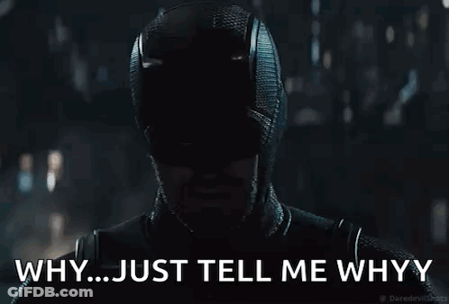 Daredevil Saying Why Just Tell Me Why GIF