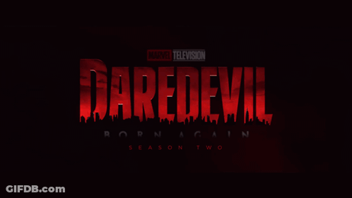 Daredevil Season Two Poster City Skyline GIF