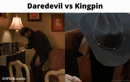Daredevil Vs Kingpin Meme Cowboy GIF