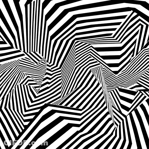 Darel Carey Geometric Abstract Spiral GIF