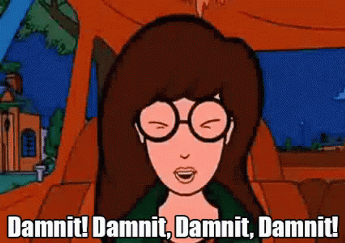 Daria Cussing To Herself GIF