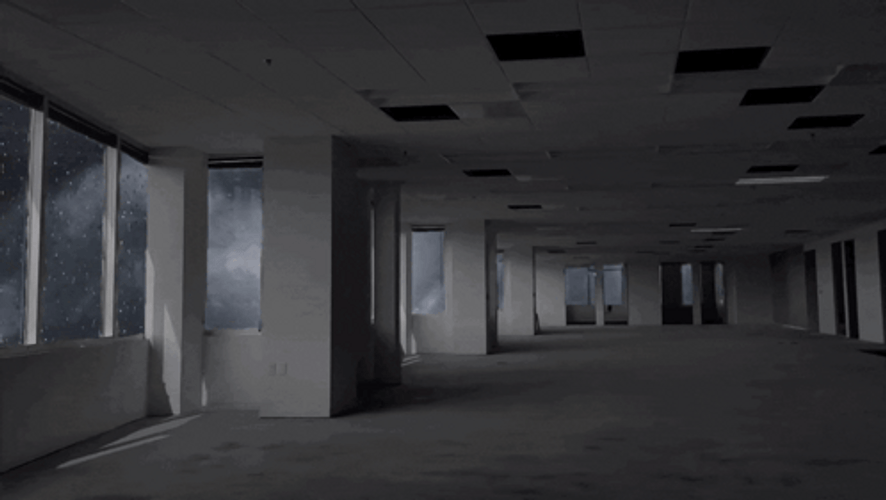 Dark Alley Backrooms Stormy Day GIF