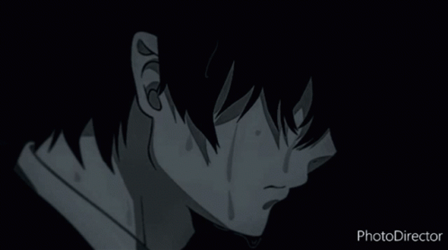 Dark Anime Distorted Blur GIF