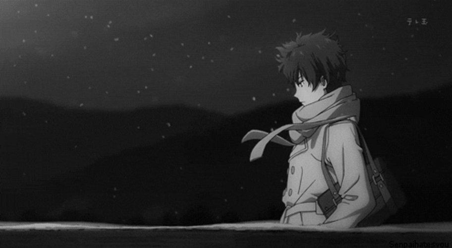 Dark Anime Houtarou Oreki Winter GIF