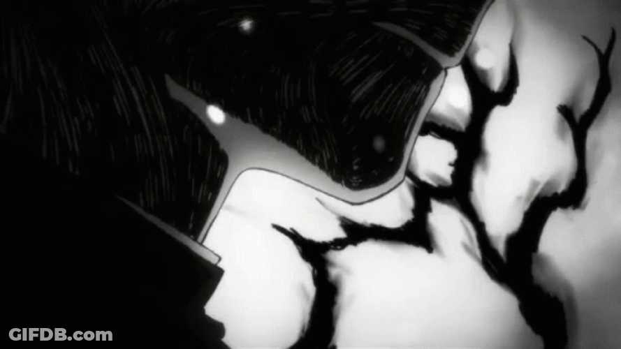 Dark Anime Mob Psycho 100 Teeth Grind GIF