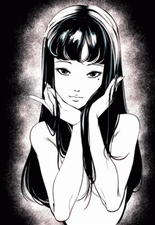 Dark Anime Tomie Kawakami Glitch GIF