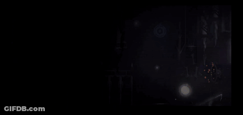 Dark Background With Glowing Lights GIF