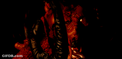 Dark Background With Red And Black Spots GIF