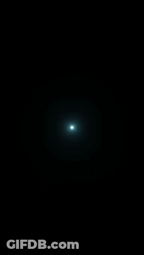 Dark Blue Background With Floating Stars GIF