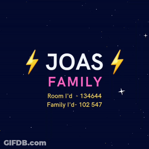 Dark Blue Background With Joas Family GIF