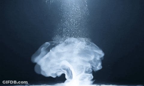 Dark Blue Background With Smoke GIF