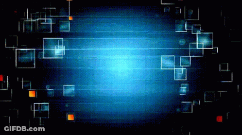 Dark Blue Background With Squares And Lines GIF