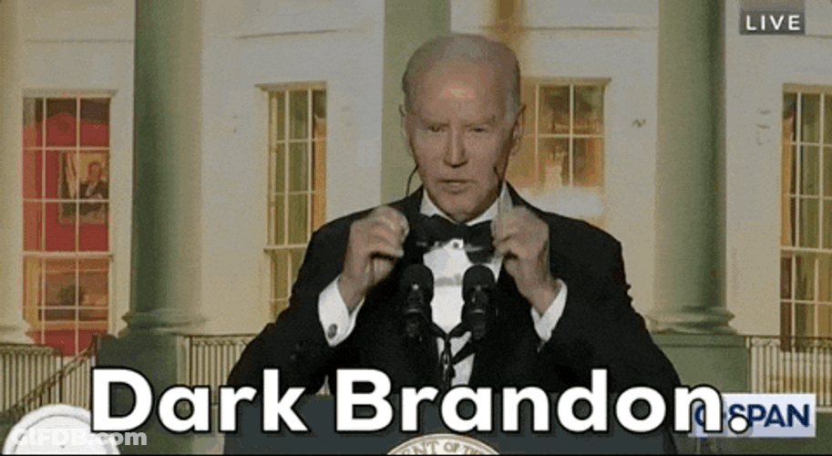 Dark Brandon Biden Ice Cream GIF