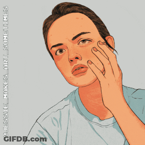 Dark Circles Face Pulls GIF