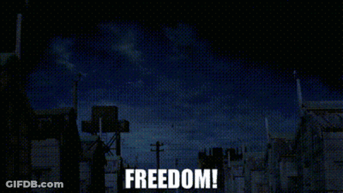Dark Cloudy Sky With Freedom GIF