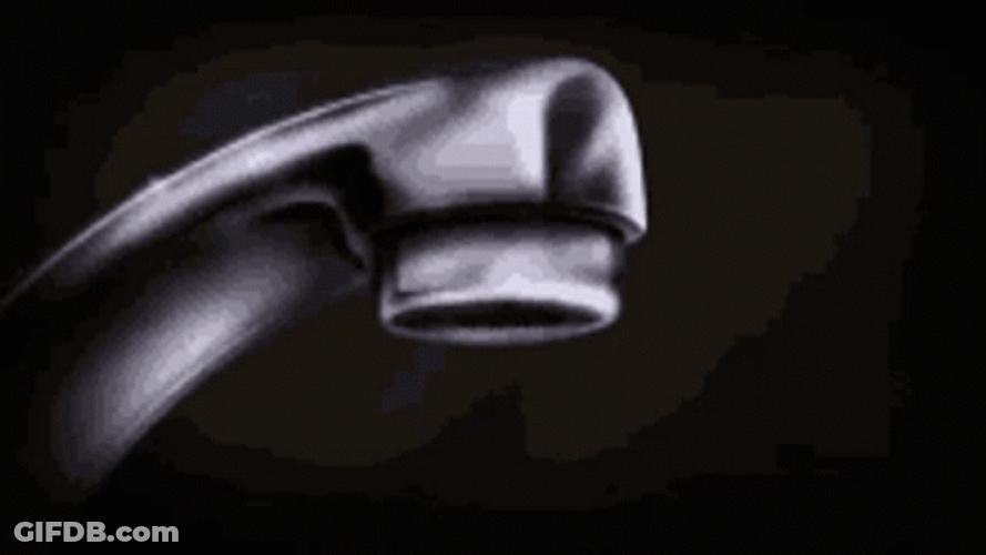 Dark Drought Faucet Water Drip GIF