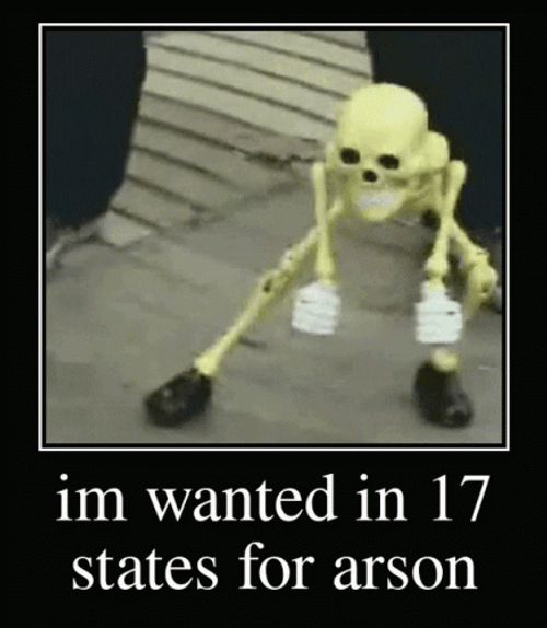 Dark Humor Dancing Skeleton GIF