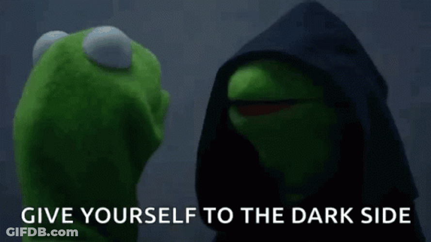 Dark Kermit Welcome To The Dark Side GIF
