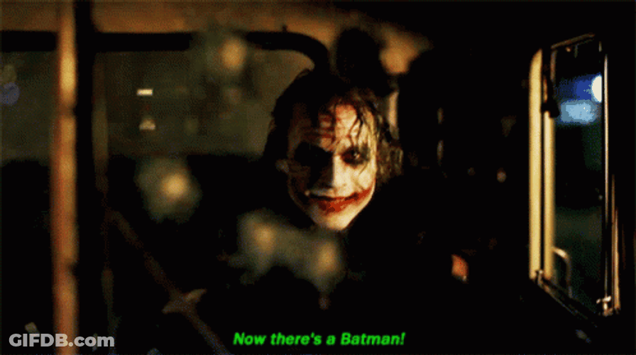 Dark Knight Joker Driving GIF