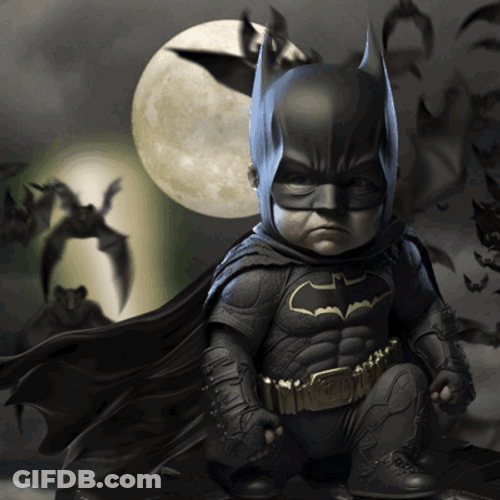 Dark Knight Little Batman GIF