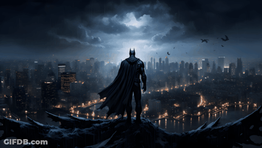 Dark Knight Wide City GIF