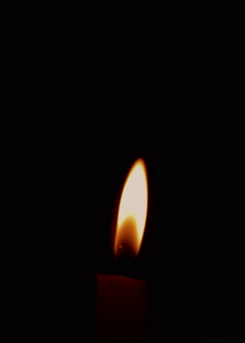 Dark Lighted Candle GIF
