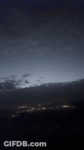 Dark Night Sky With Clouds GIF