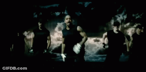 Dark Room Group, Black Shirt With Letter T GIF