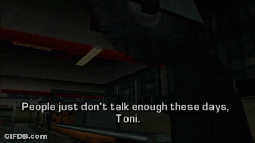 Dark Room Man People Don't Talk These Days GIF