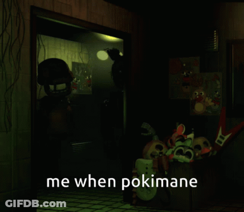 Dark Room Saying Me When Pokimane GIF