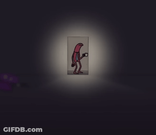 Dark Room With Light Through Doorway GIF