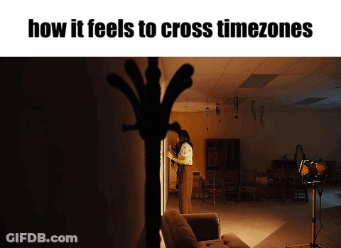 Dark Room Woman How It Feels To Cross Timezones GIF