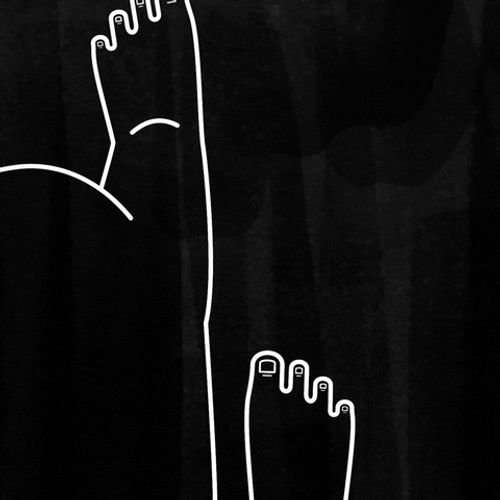 Dark Running Feet GIF