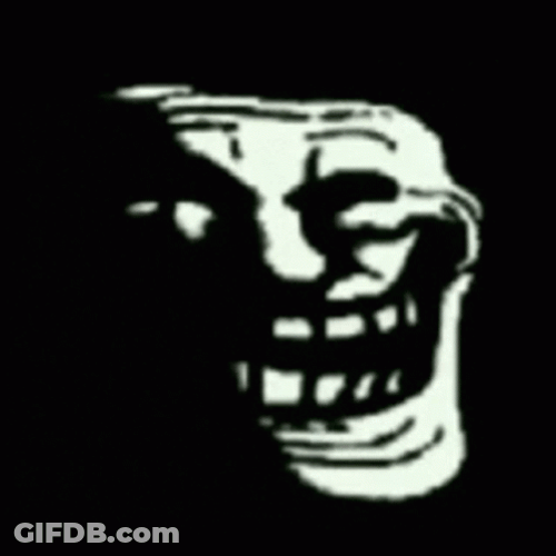 Dark Sad Creepy Troll Face GIF