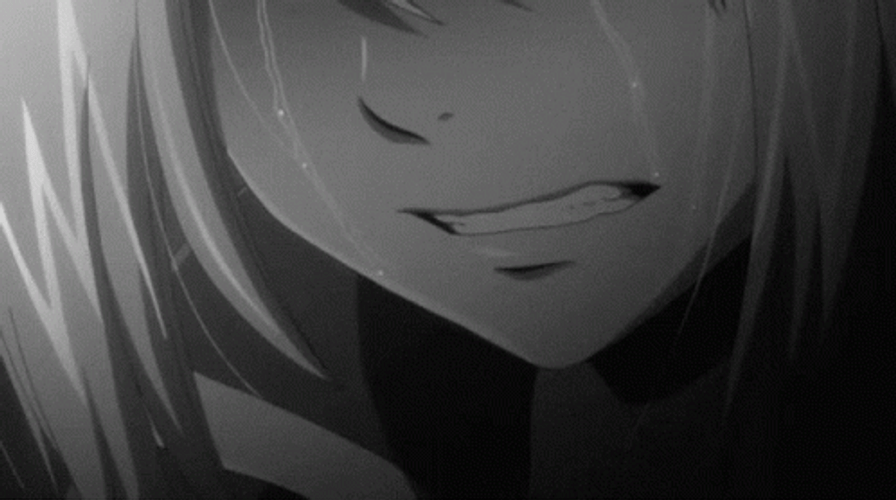 Dark Sad Crying Tears Anime GIF