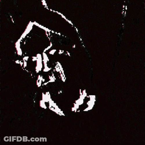 Dark Sad Death Glitch Art GIF